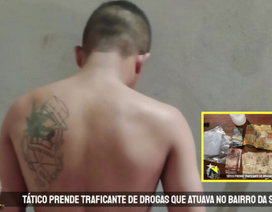 Tático prende traficante de drogas que atuava no bairro da Saudade II